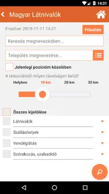 Magyar Látnivalók android App screenshot 9